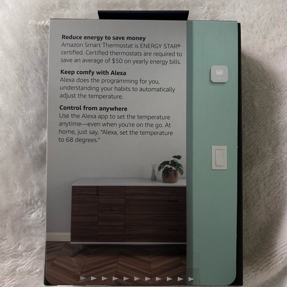 Amazon Smart Thermostat, White ~ NEW - Picture 2 of 4